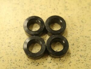 H★アルミカラー4個セット 黒 M10 内径10mm 外径18mm 高さ8mm 10 x 18 x 8 10-18-8 アルミスペーサーカラー