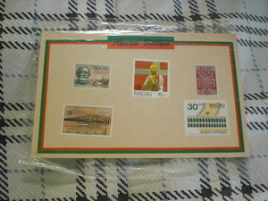 Macau Stamps マカオ 切手 台紙ビニール入り 5枚セット