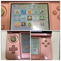 【TN0304】任天堂 3ds 本体 MISTY PINK 通電確認済み 付属品付き 動作確認済み説明書 箱付き ミスティーピンク ゲーム機 _画像8