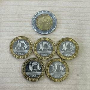 【TH0328】イタリア 500リラ 10フラン 外国コイン 海外 古銭 貨幣 通貨 コイン コレクション 総重量約39.4g