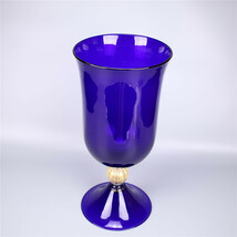 PA400 イタリア製 ムラノ ベネチアングラス ガラス 大花瓶 特大 高50.7㎝／美品！zy_画像5