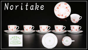 CE575 【Noritake】 ノリタケ カップ＆ソーサー 5組 10点セット／美品！ｚ