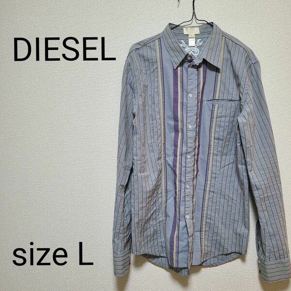 DIESEL シャツ Lサイズ トップス メンズ 古着 古着好き