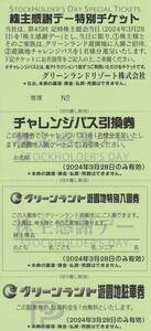 【熊本】　グリーンランド　感謝デー　１枚　3月28日のみ有効