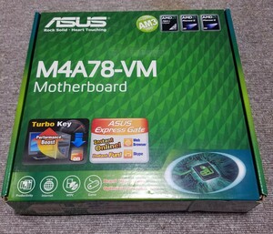 asus マザーボード★M4A78-VM★AM2★元箱 付属品有★bios win10起動確認済