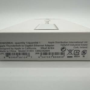 開封のみ 未使用 Apple純正 Apple Thunderbolt to Gigabit Ethernet Adapter ギガビット イーサネット アダプタ A1433の画像3