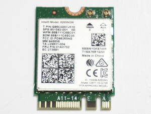 美品 intel 8265NGW M.2 NGFF Dual Band Wireless Bluetooth 無線LANカード Wifi ノートPC