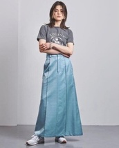 美品/CINOH/チノ/SATIN LONG SKIRT サテンロングスカート/44,000円_画像2