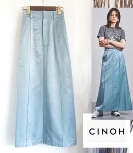 美品/CINOH/チノ/SATIN LONG SKIRT サテンロングスカート/44,000円
