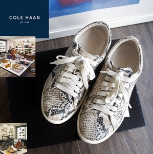 美品/COLE HAAN/コールハーン/総柄型押デザイン/スニーカーシューズ/36