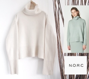 N.O.R.C/ノーク/ウールカシミヤデザインニットプルオーバーTOP/ ¥17,600/NORC