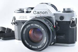 Canon キャノン AE-1 Silver SLR 35mm Film Camera + New FD 50mm F1.8 Lens 現状品 ジャンク #304