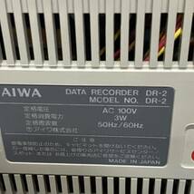 TG6 ジャンク AIWA アイワ DR-2 通電のみ確認 部品取り DATA RECORDER データレコーダー カセットデッキ_画像6