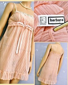 CE8-Y47☆新品同様♪barbaraバーバラ♪バスト90㎝のLサイズ☆伸縮性有*スリップ【インボイス対応店】※一番安価で送料はゆうパケット210円