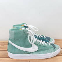 z631 ナイキ ブレザー ミッド 77 ビンテージ US8.5 26.5cm/緑 グリーン 白 ホワイト NIKE BLAZER MID 77 VINTAGE メンズ スニーカー 中古_画像3