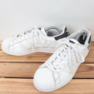 z1172 アディダス スーパースター US8 26.0cm/白 ホワイト 黒 ブラック adidas SUPERSTAR メンズ スニーカー 中古