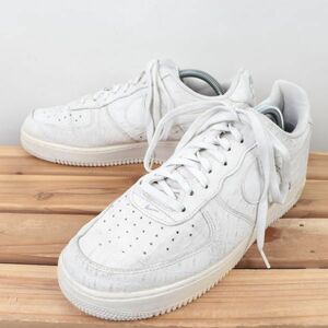 z950 ナイキ エアフォース1 US9 27.0cm/白系 アイボリー ライトグレー NIKE AIRFORCE1 AF1 LOW メンズ スニーカー 中古