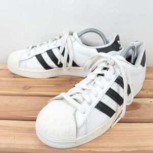 z1116 アディダス スーパースター US8 26.0cm/白 ホワイト 黒 ブラック adidas SUPERSTAR メンズ スニーカー 中古