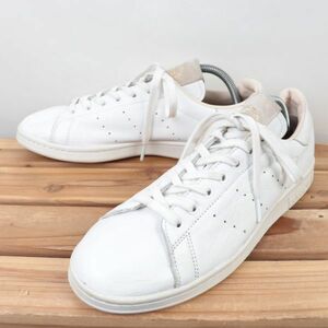 z1207 アディダス スタンスミス US9 27.0cm/白 ホワイト 灰 グレー系 adidas STAN SMITH メンズ スニーカー 中古