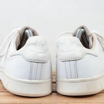 z1207 アディダス スタンスミス US9 27.0cm/白 ホワイト 灰 グレー系 adidas STAN SMITH メンズ スニーカー 中古_画像4