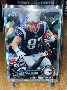 NFL Rob Gronkowski 2011 Topps Chrome Crystal Atomic Refractors /139 #132 Rob Gronkowski New England Patriots TE 