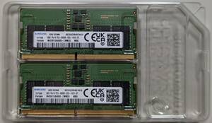 SAMSUNG ノート用 DDR5 SODIMM 8G×2枚 DDR5-5600（PC5-44800）【新個品・送料込】
