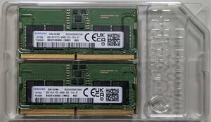 SAMSUNG ノート用 DDR5 SODIMM 8G×2枚 DDR5-5600（PC5-44800）【新古品・送料込】