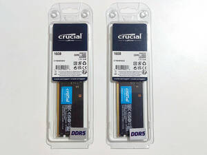 【美品・動作品】Crucial メモリ DDR5 4800 32GB(16GB×2枚組 CT16G48C40U5)