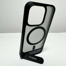 【美品】TORRAS UPRO Pstand ケース iPhone 15 Pro用 ブラック 黒 アイフォンケース スマホケース マグネット搭載 MagSafe対応_画像7