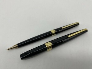 L5-116　PLATINUM　プラチナ　万年筆 ＋ シャーペン　計2点セット　ペン先 18K　現状品