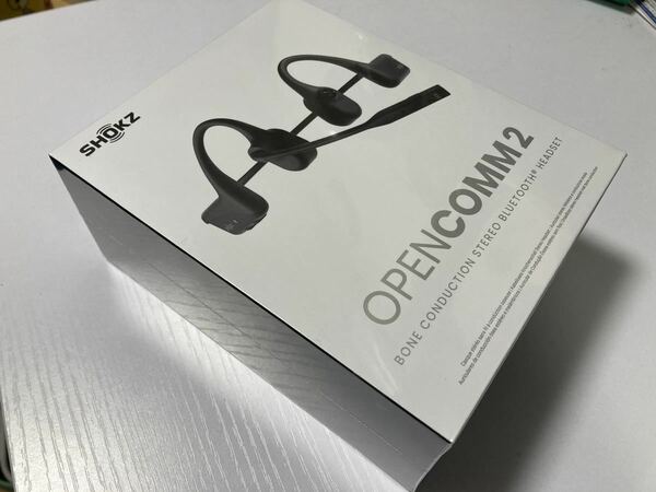 【新品未開封/送料無料】SHOKZ OPENCOMM2 /Black 骨伝導イヤホン Bluetooth