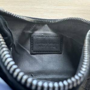 【1円スタート 美品】BOTTEGA VENETA コインケース レザー ブラック イントレチャート ボッテガヴェネタの画像4