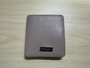 【1円スタート 美品】FURLA ピンク 財布　フルラ　折りたたみ財布