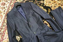 11493/ ジョルジオ アルマーニ GIORGIO ARMANI『上品なストライプで男のエレガンスを極める』TRADER ストライプ ウール製 2ボタン スーツ_画像4