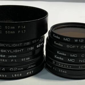 カメラ付属品まとめて！Nikon ニコン MF-16 FE2/SANKYO KOHKI Komura Kenko レンズ色々セット データバック ファインダースクリーン/371の画像3