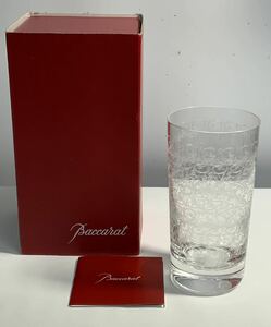 中古品 Baccarat バカラ タンブラー グラス /356 クリスタルガラス ローハン ハイボール 14cm