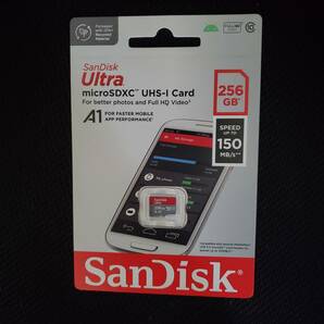 597-598 新品 256GB microSDXCカード マイクロSD SanDisk Ultra CLASS10 UHS-I A1 150MB/s 海外リテール SDSQUAC-256G-GN6MNの画像1