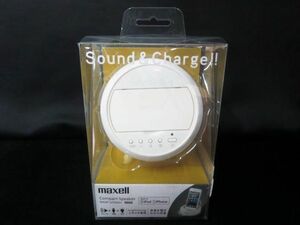 未使用 maxell マクセル コンパクトスピーカー MXSP-U50WH 【g】