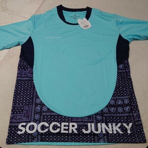 サッカージャンキー　半袖プラシャツ　SJ23A02 シティブルー　XLサイズ