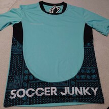 サッカージャンキー　半袖プラシャツ　SJ23A02 ナディアグリーン　Mサイズ_画像1