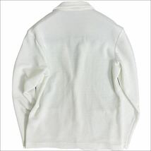 1-2回の利用　ジョゼフオム　48 ライトタックジャージー ジャケット　白　ホワイトカーディガン M L_画像3