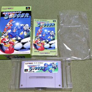 【動作確認済】 ロックマンズサッカー スーパーファミコン ソフト スーファミ CAPCOM カプコン 説明書付