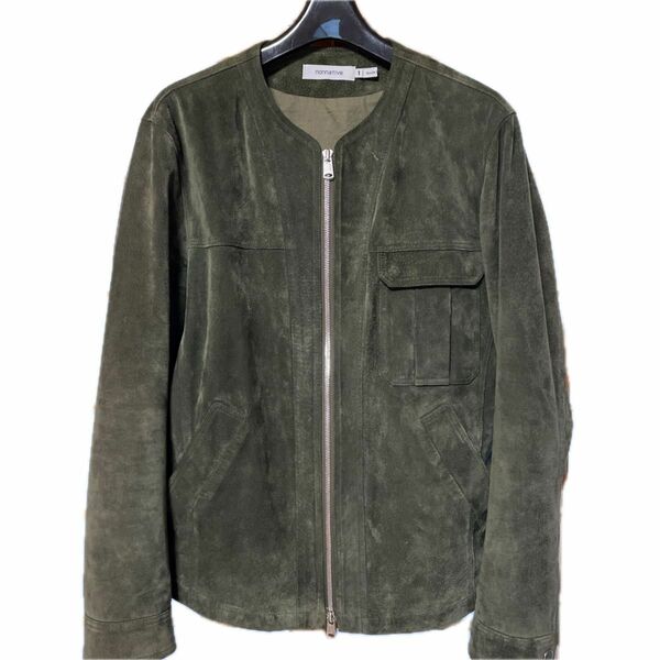 nonnative ノンネイティブ ピッグスエードノーカラージャケット