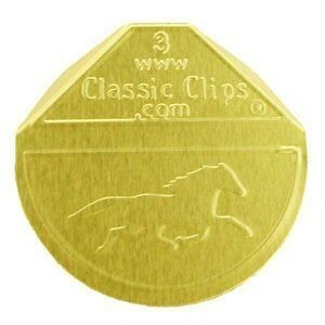 送料込 クラシッククリップ Classic Clips Horse ( Gold ) 2390 馬 ゴールド 金 グッズ 文具 文房具 アルミ クリップ おしゃれ