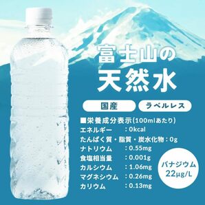 500ml ( x 24 ) アイリスオーヤマ 天然水 ラベルレス 富士山の天然水 バナジウム含有 500ml ×24本の画像6