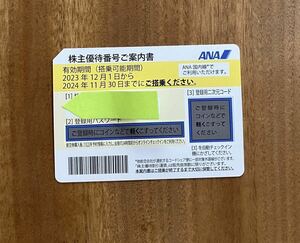 株主優待 ANA 全日空 1枚