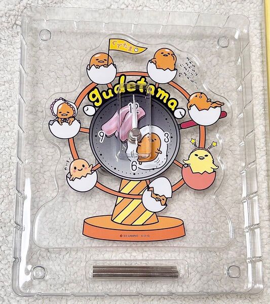 ぐでたま アクリル時計 置き時計 サンリオ