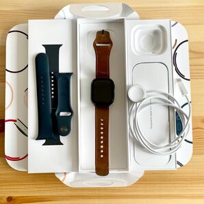 【美品】アップルウォッチ9 Apple Watch 9 GPS 41㎜ ミッドナイトスポーツ