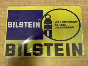 ⑦【訳あり】ブリキ看板 20×30cm BILSTEIN アメリカンガレージ アンティーク 雑貨 ★TINサイン★