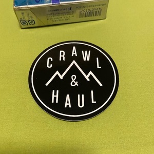 クロール＆ホール　黒　マウンテン　ステッカー　Crawl & Haul　USDM　オフロード